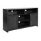 Merrick Lane Burkett 58" Mid-Century Modern Four Door Buffet, TV Stand with Shelving Fits Tv's up to 65"